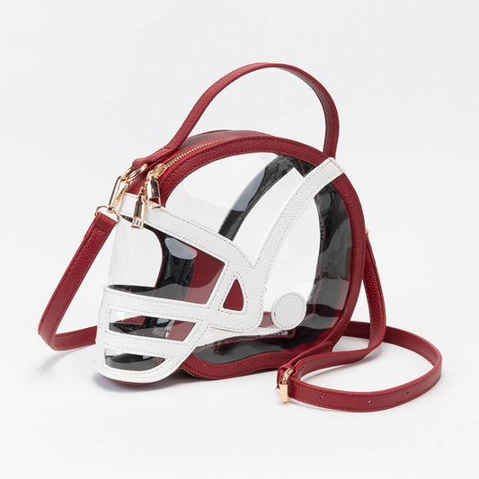 Transparent Football Helmet Crossbody Handbag