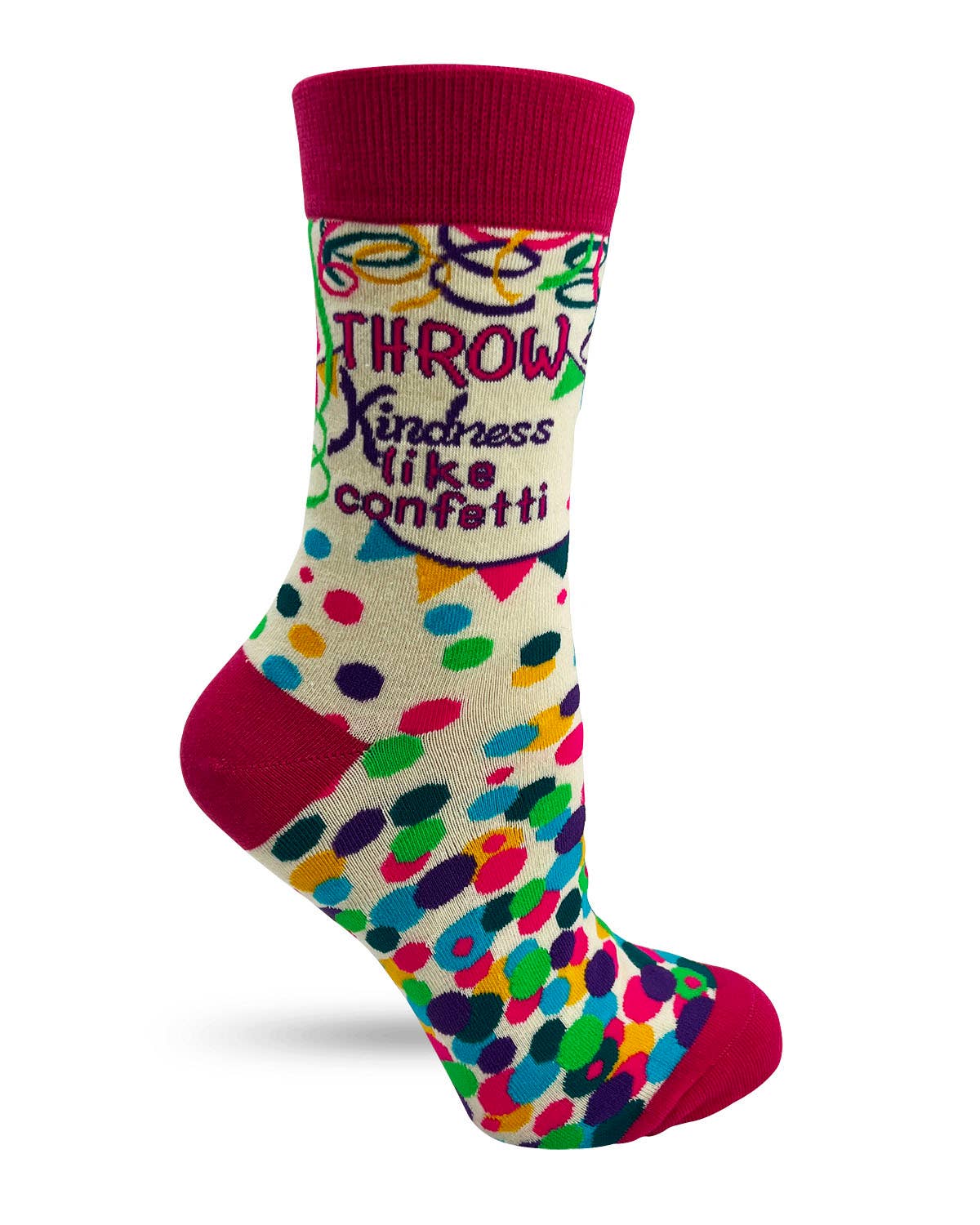 Throw Kindness Like Confetti Women's Crew Socks