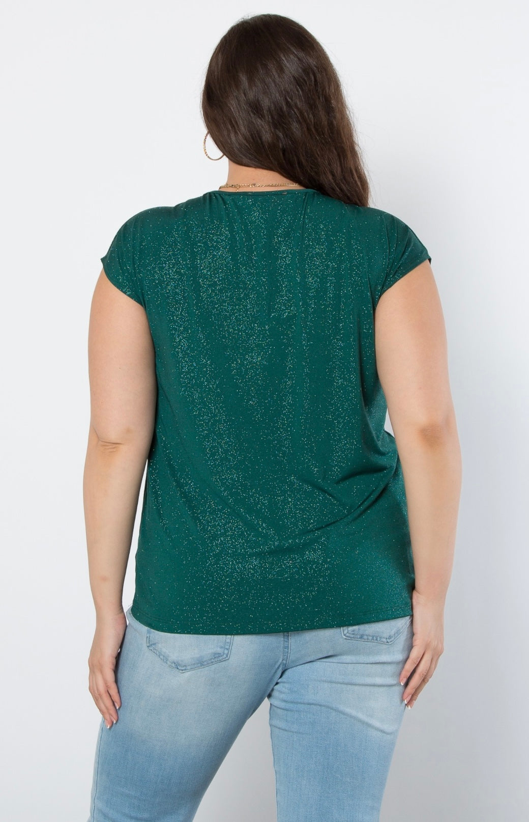 Glitter Cap Sleeve Tops