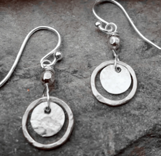 Bohemian Vintage Hollow Circle Pendant Earrings