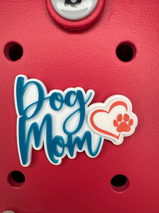 Dog Mom Charm for Bogg Bags - Pet Lover Bag Accessory - Custom Dog Owner Gift - Bogg Bag Charm for Dog Lovers - Unique Pet Parent Gift