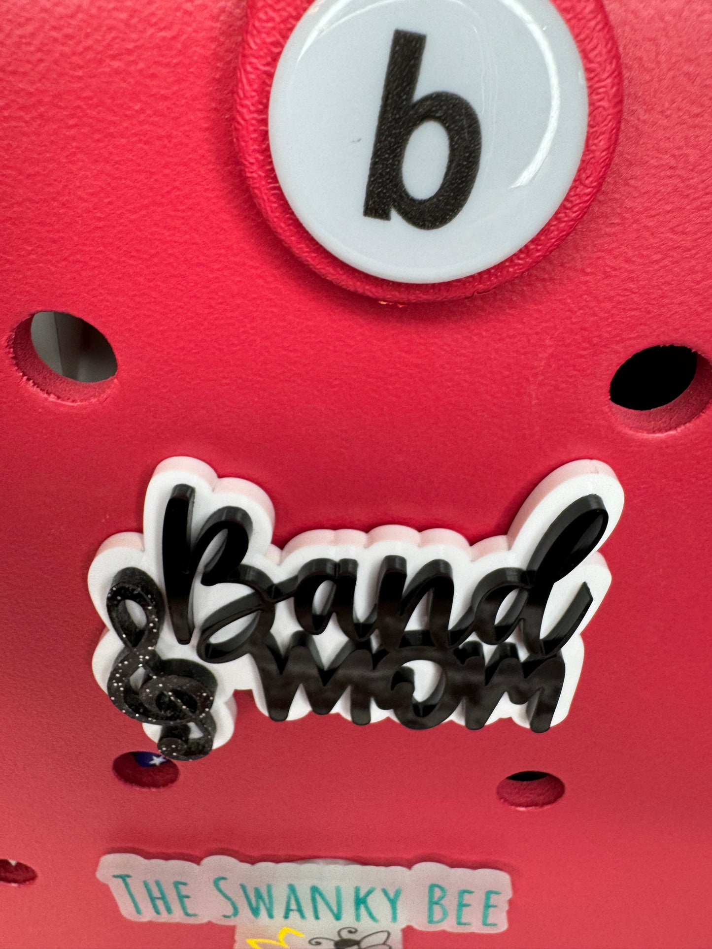 Band Mom Charm for Bogg Style Bags - Customizable Bag Charm - Band Mom Gift - Bogg Bag Accessory - Personalized Band Bag Charm