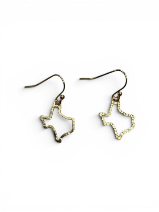 Texas Outline Earrings for Everyday Wear and Style