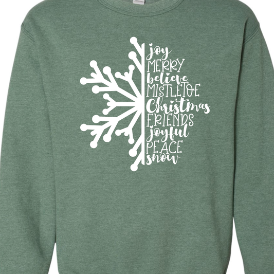 Christmas Snowflake Sweatshirt