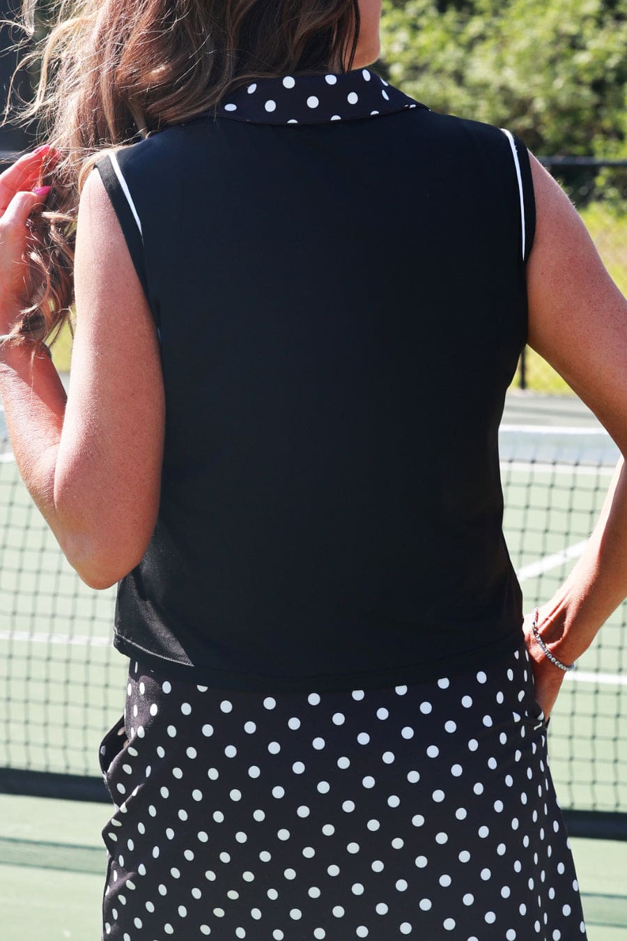 After Dark Polka Dot Skort