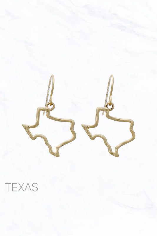 Texas Outline Earrings – Lone Star State Pride