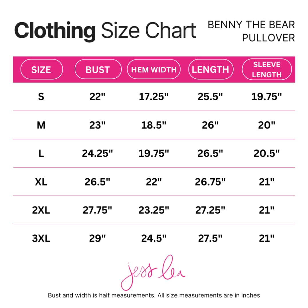 Benny The Bear Game Day Pullover