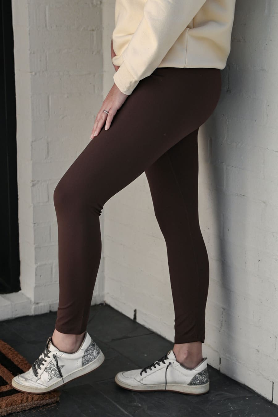 Compression Leggings- Chocolate