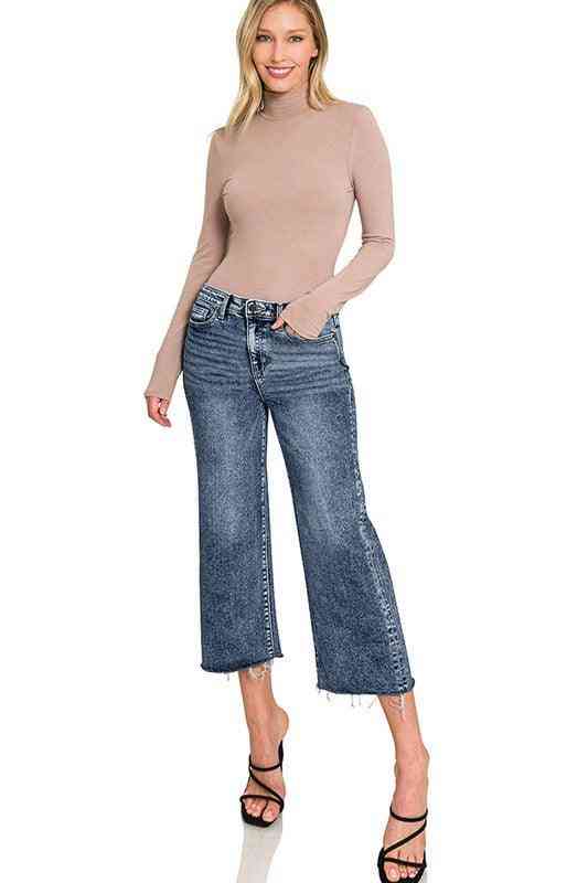 Cropped Kicker Jeans - The Swanky Bee