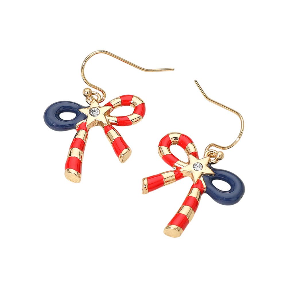 Stars And Stripes USA Earrings