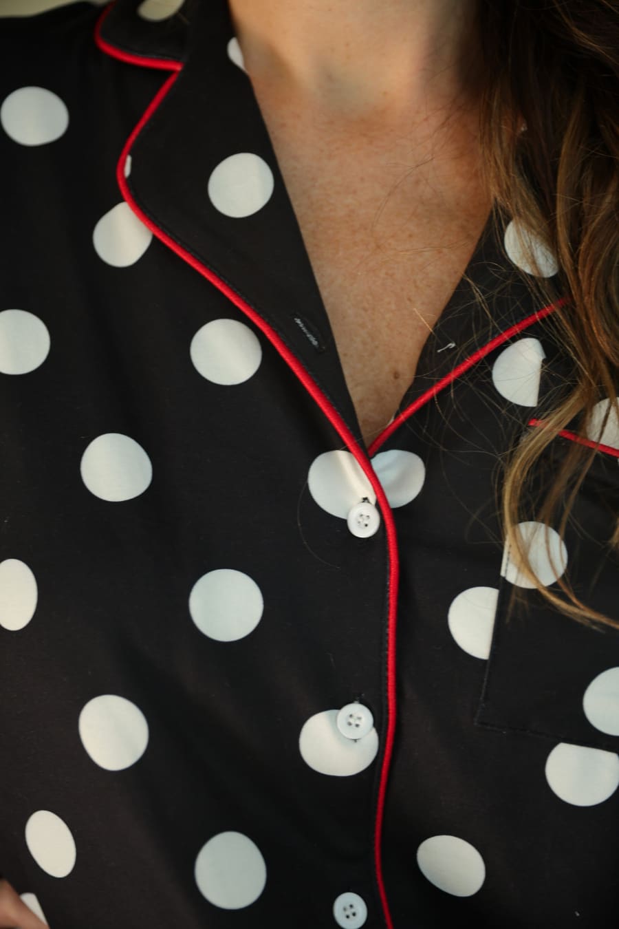 Dotty Darling Polka Dot Ruffle Pajama Set