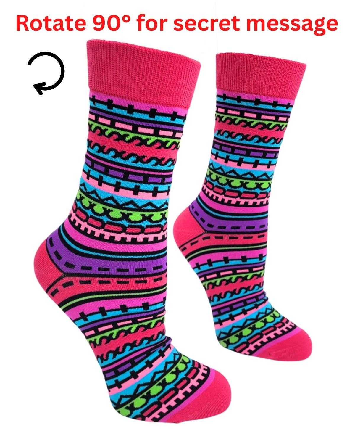 Fuck This Shit - Sideways Secret Message - Women's Socks