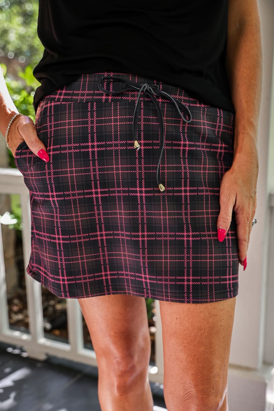 Ellie Plaid Skort