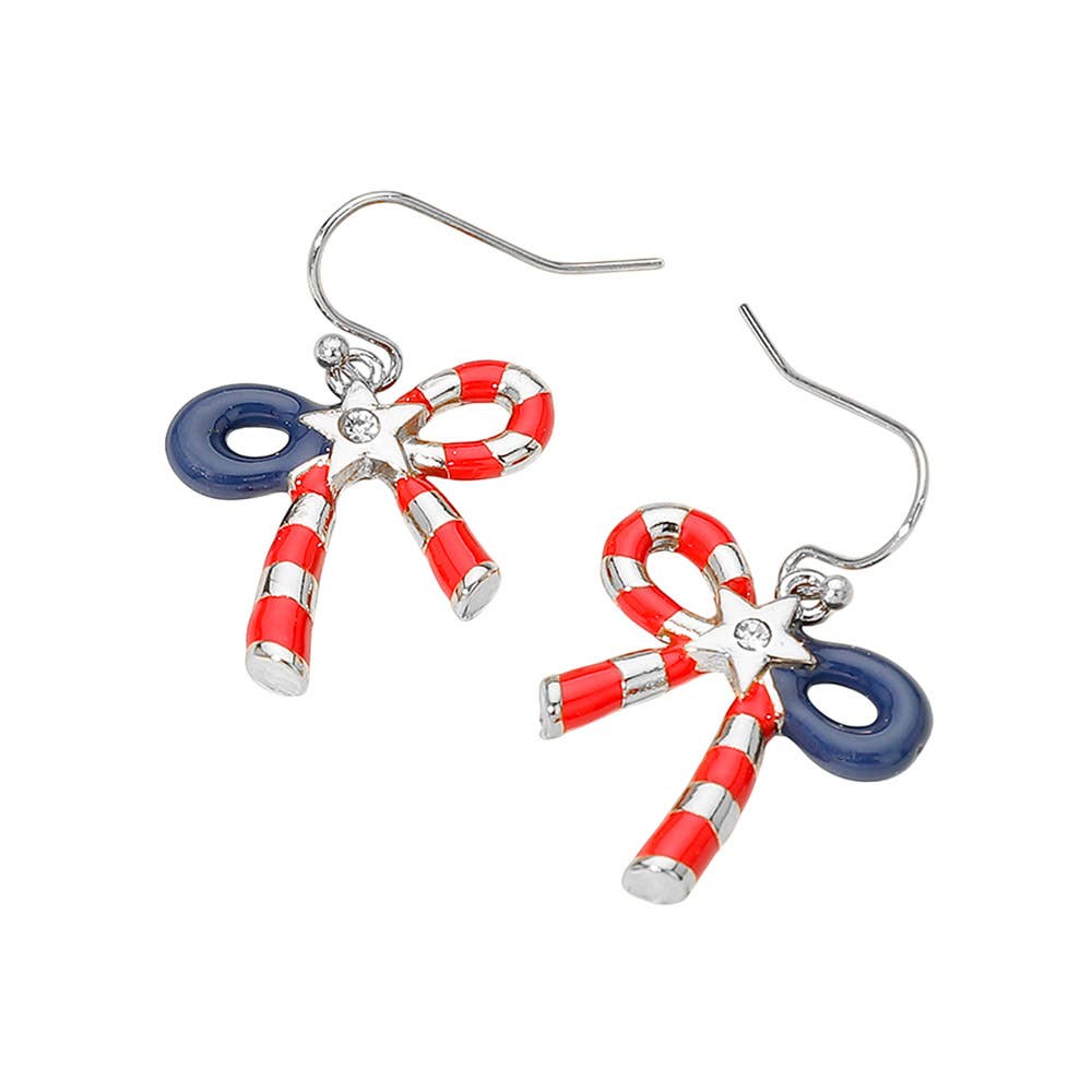 Stars And Stripes USA Earrings