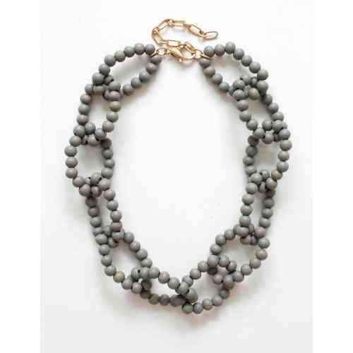 Gray Berry Statement Necklace - The Swanky Bee
