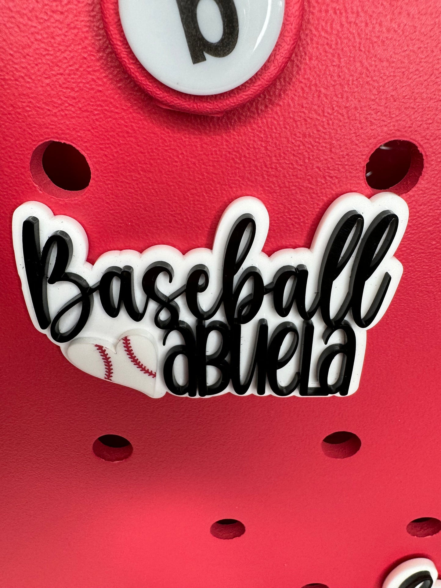 Baseball Abuela Bag Charm: Handmade Bogg Bag Accessory