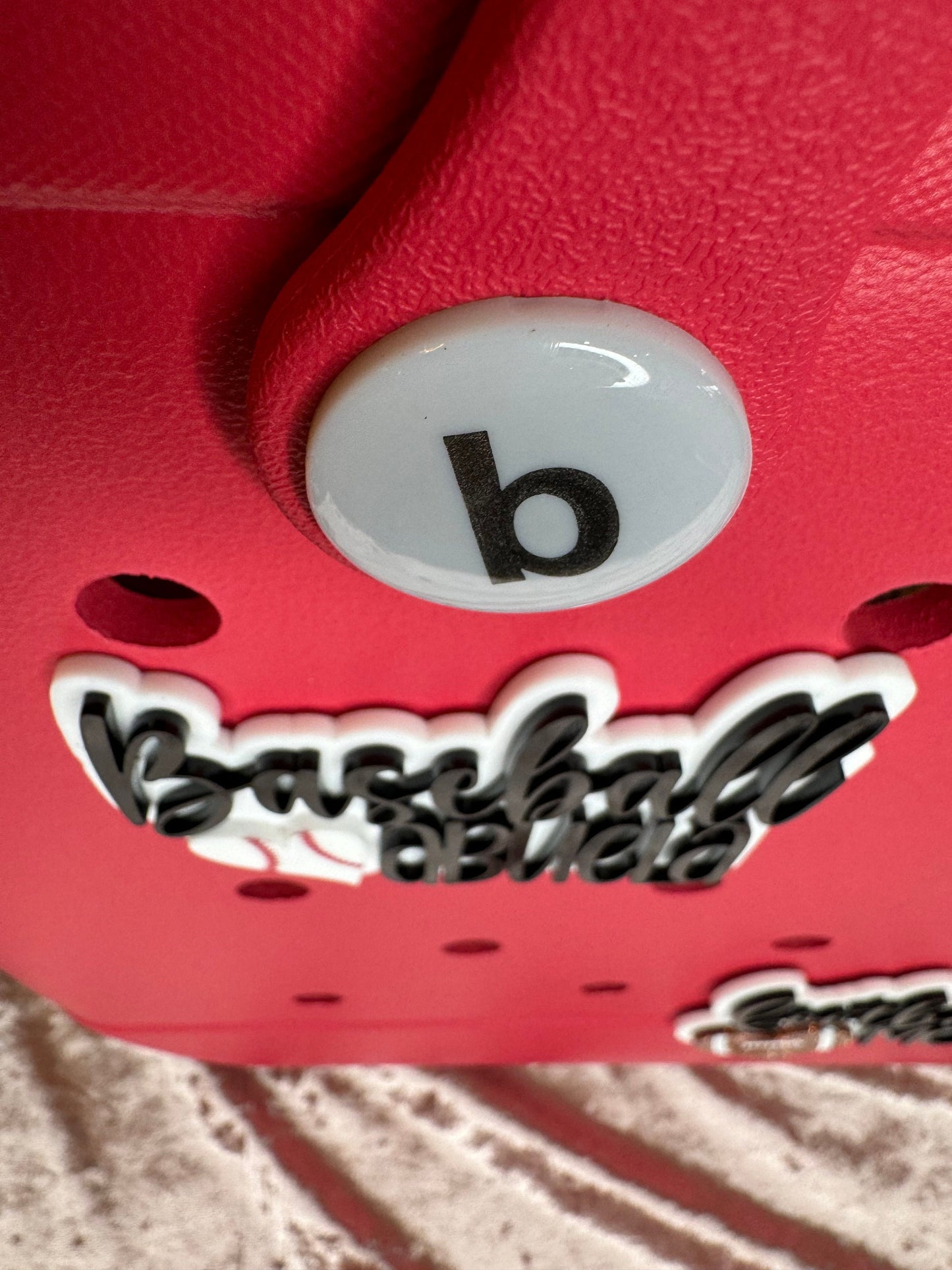 Baseball Abuela Bag Charm: Handmade Bogg Bag Accessory
