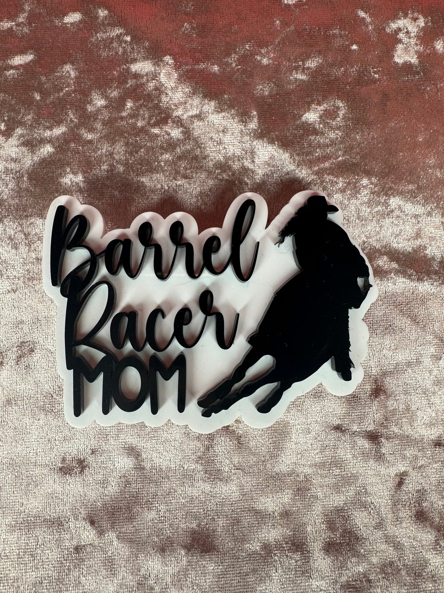 Barrel Racer Mom Bogg Bag Charm: Western Rodeo Cowgirl Gift