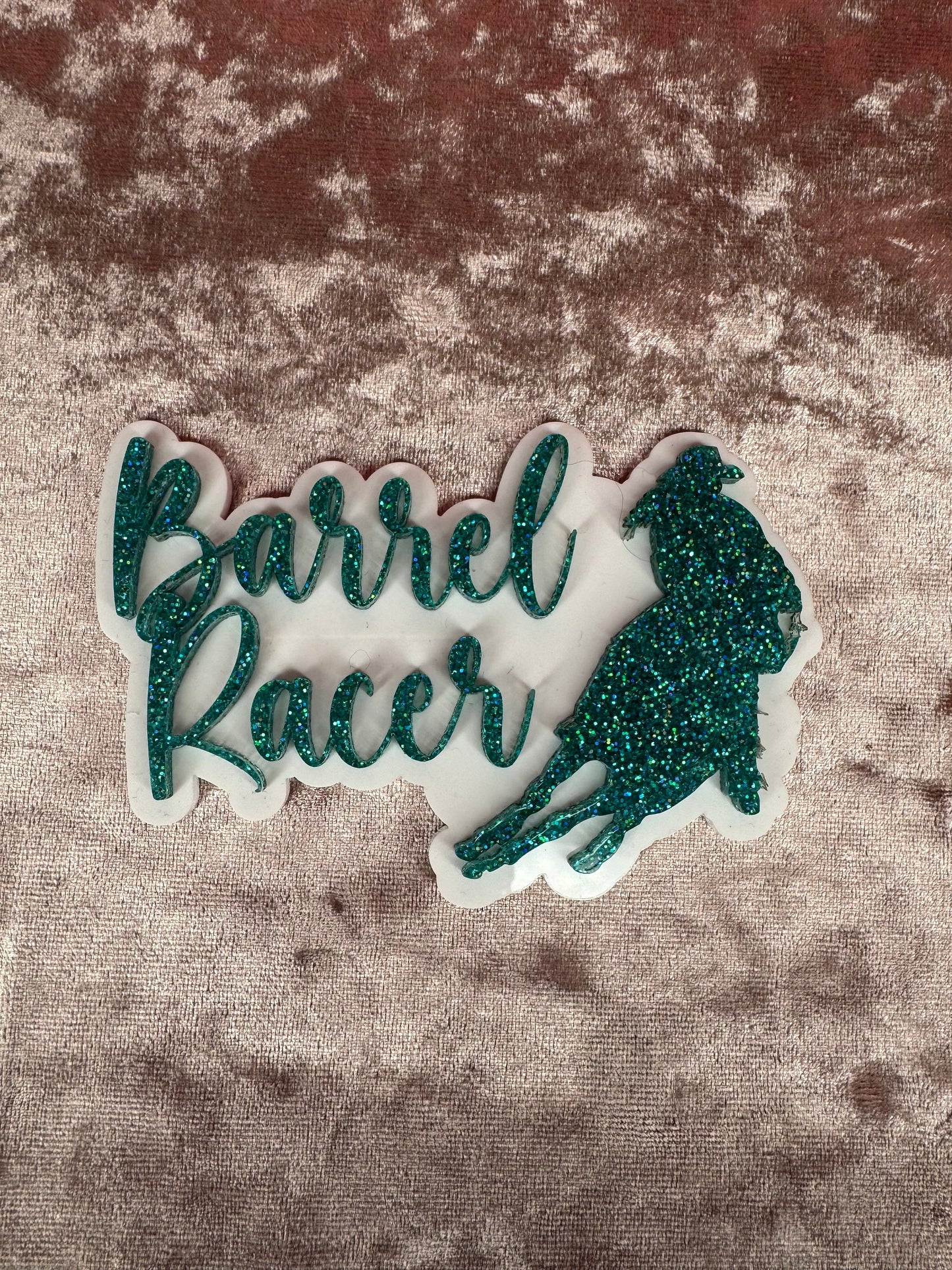 Barrel Racer Bogg Bag Charm: Western Cowgirl Accessory