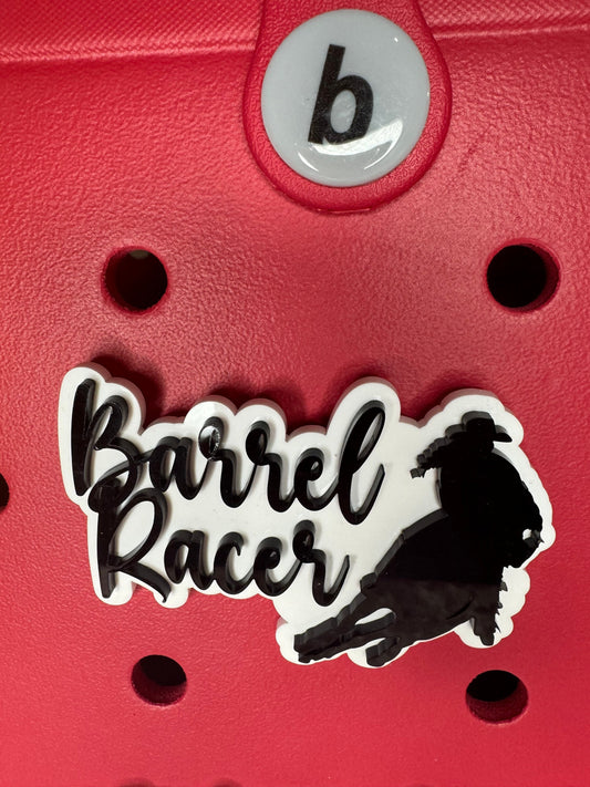 Barrel Racer Bogg Bag Charm: Western Cowgirl Accessory