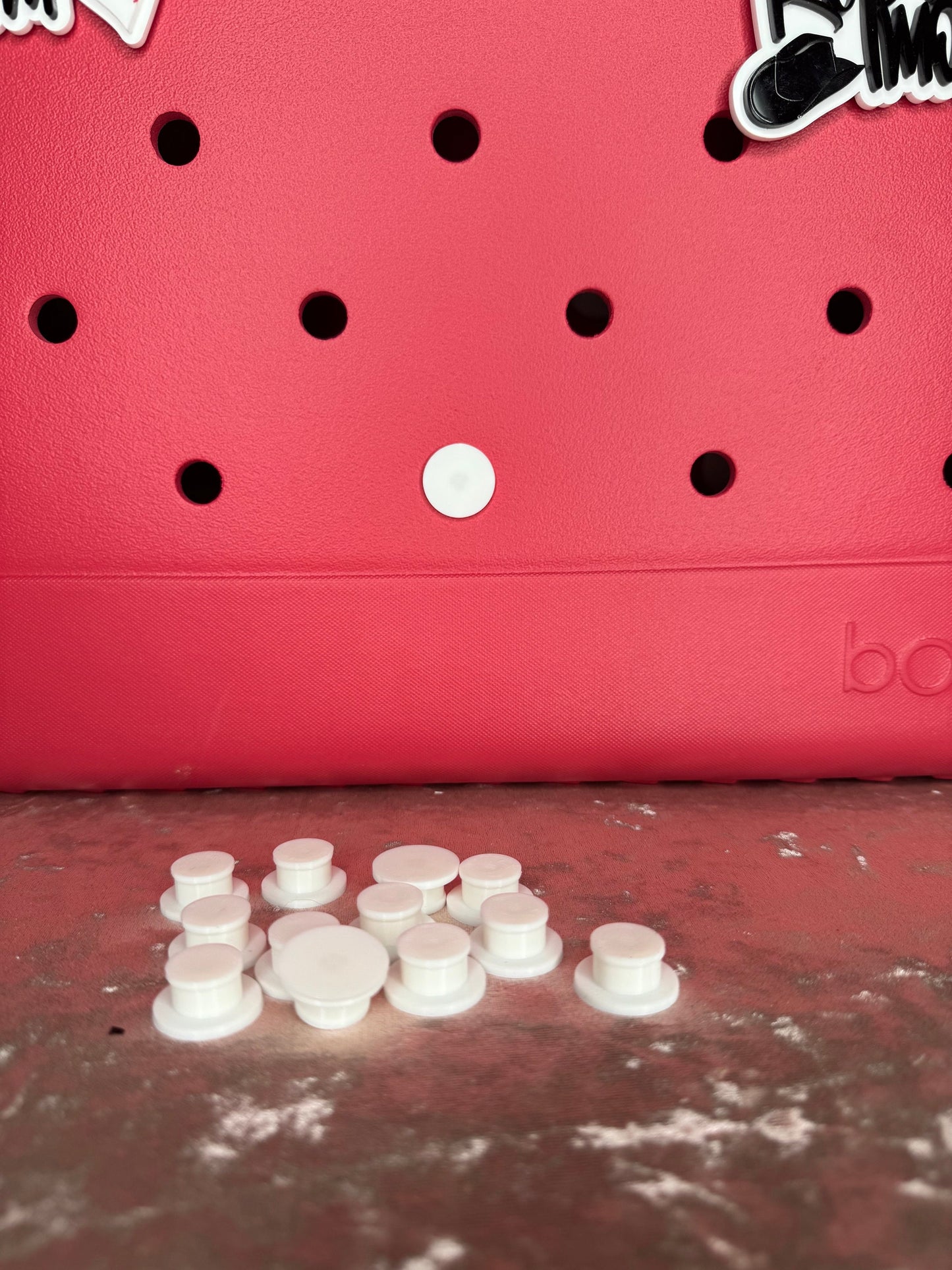 Bogg Bag Charm Backs: Secure Pop-In Buttons