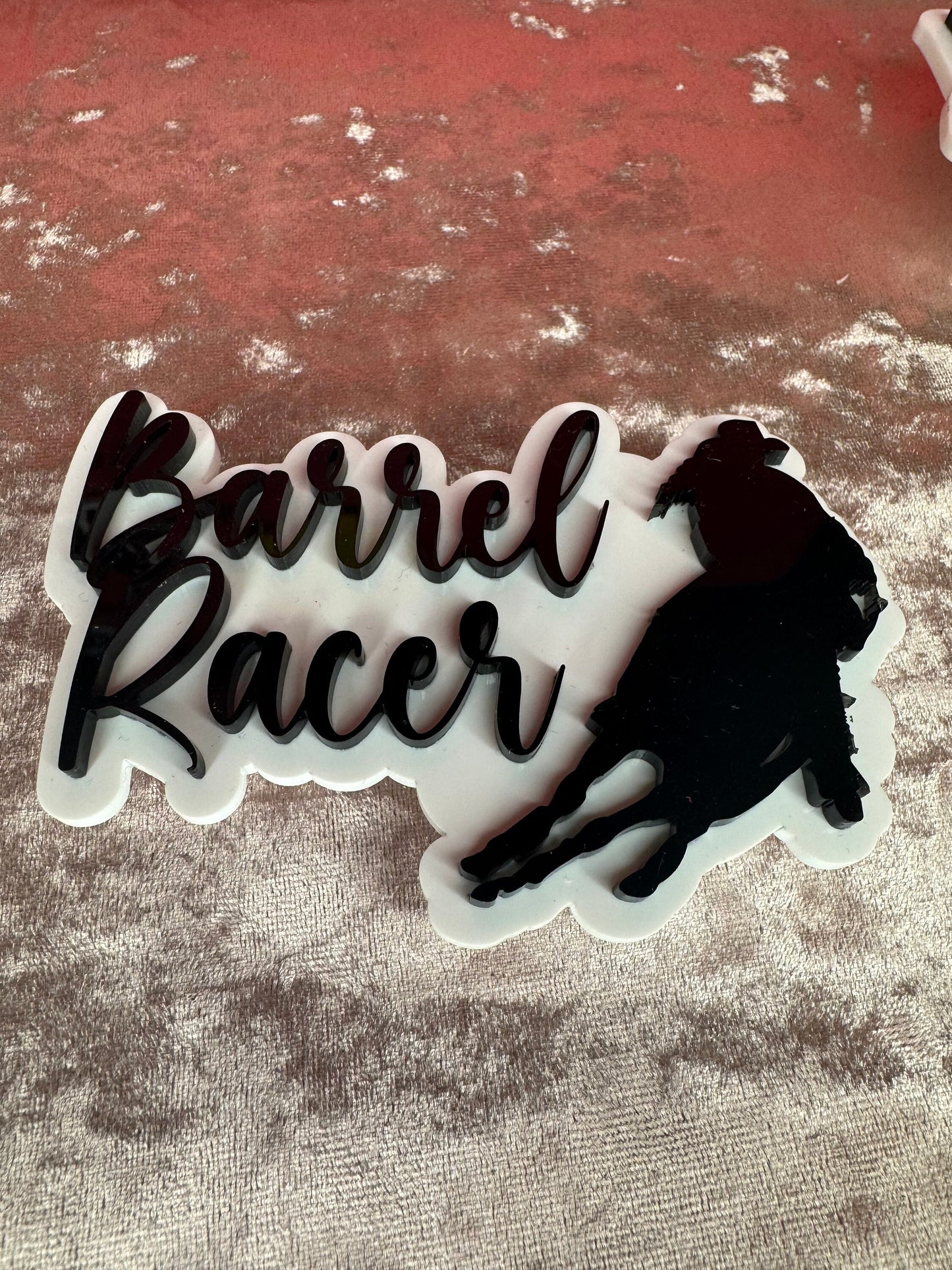 Barrel Racer Bogg Bag Charm: Western Cowgirl Accessory