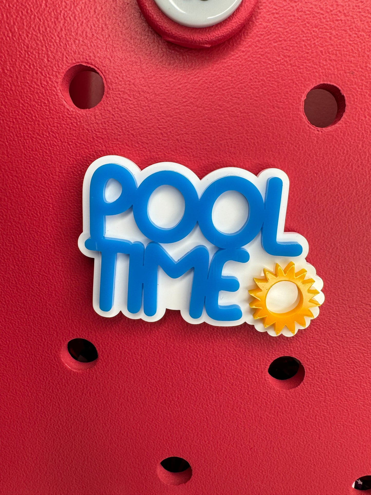 Pool Time Bogg Bag Charm: Summer Beach Bag Accessory