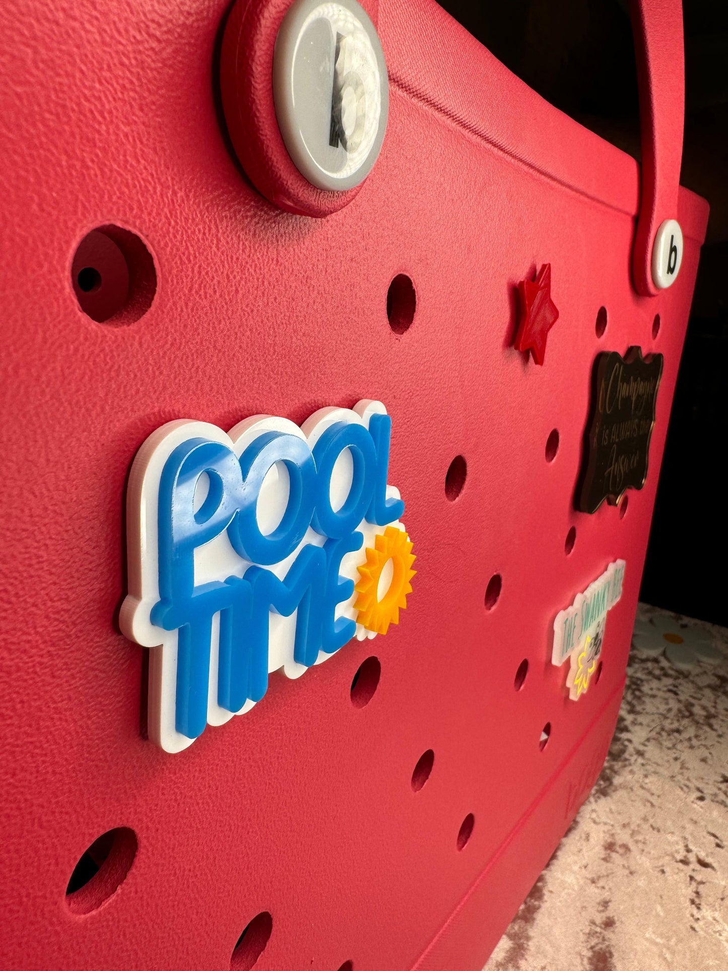 Pool Time Bogg Bag Charm: Summer Beach Bag Accessory