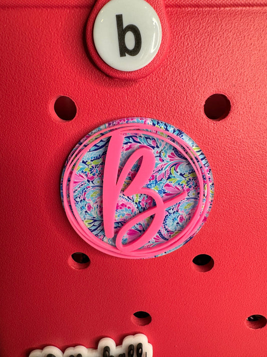 Custom Initial Bogg Bag Charm: Personalized Bag Accessory