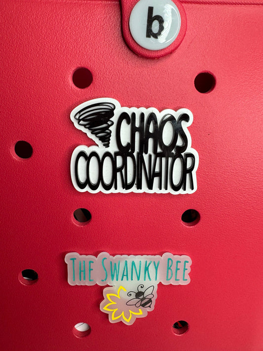 Chaos Coordinator Charm for Bogg Bag: Funny Mom Accessory