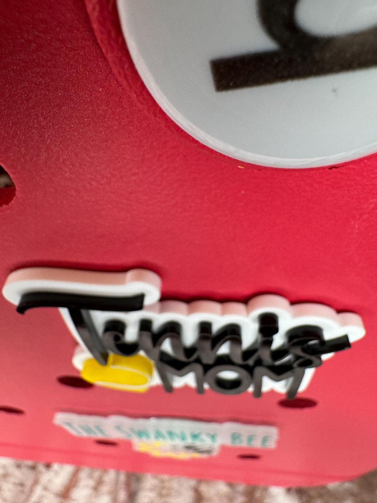 Tennis Mom Bogg Bag Charm: Customizable Sports Bag Accessory