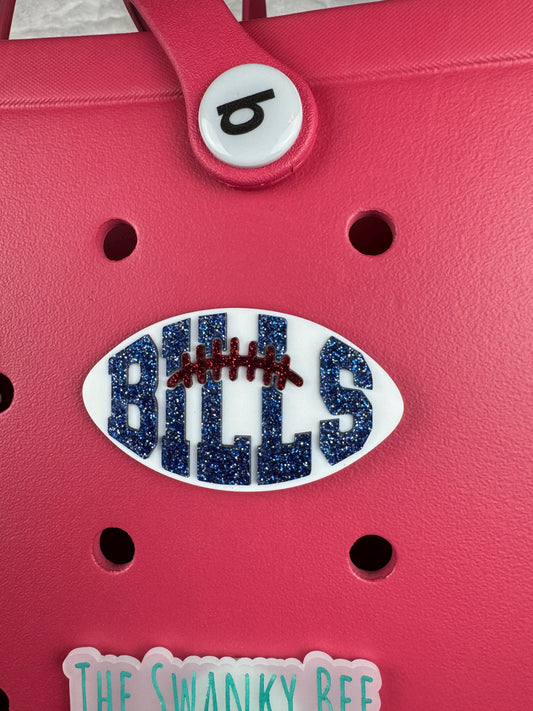 Bills Football Bogg Bag Charm: Team Spirit Accessory