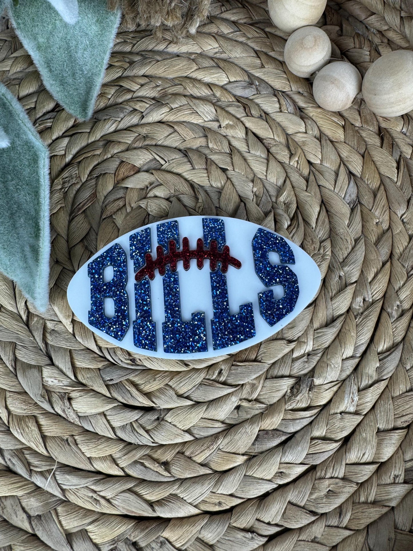 Bills Football Bogg Bag Charm: Team Spirit Accessory