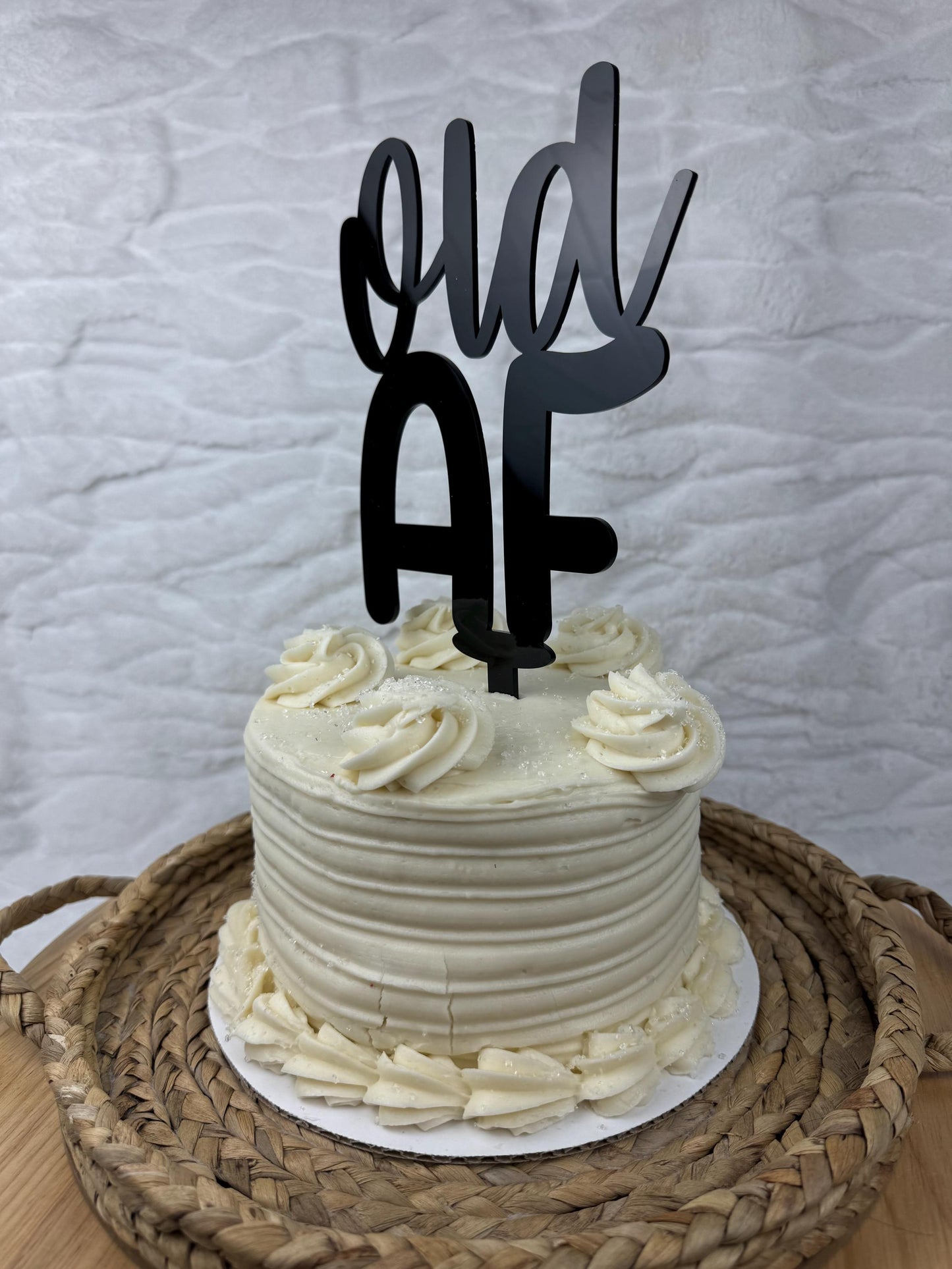 Old AF Cake Topper, Funny Birthday Joke Decor, Hilarious Party Decoration, Mature Birthday Humor