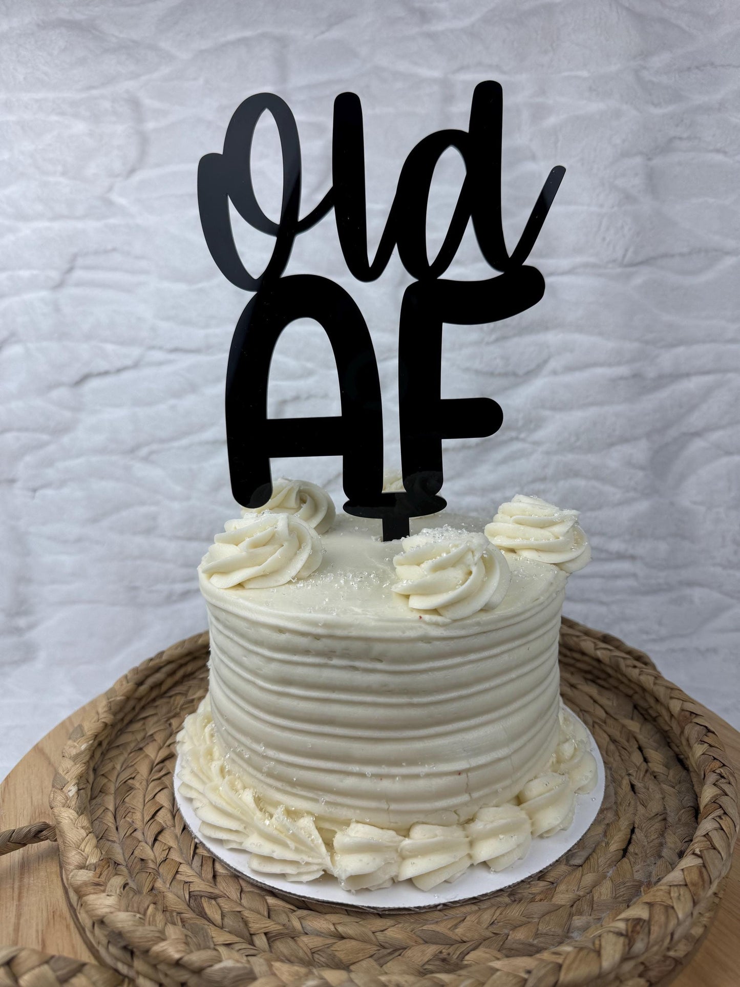 Old AF Cake Topper, Funny Birthday Joke Decor, Hilarious Party Decoration, Mature Birthday Humor