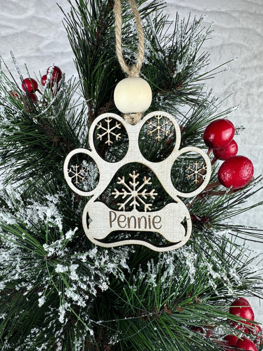 Personalized Dog Ornament: Custom Pet Christmas Decoration