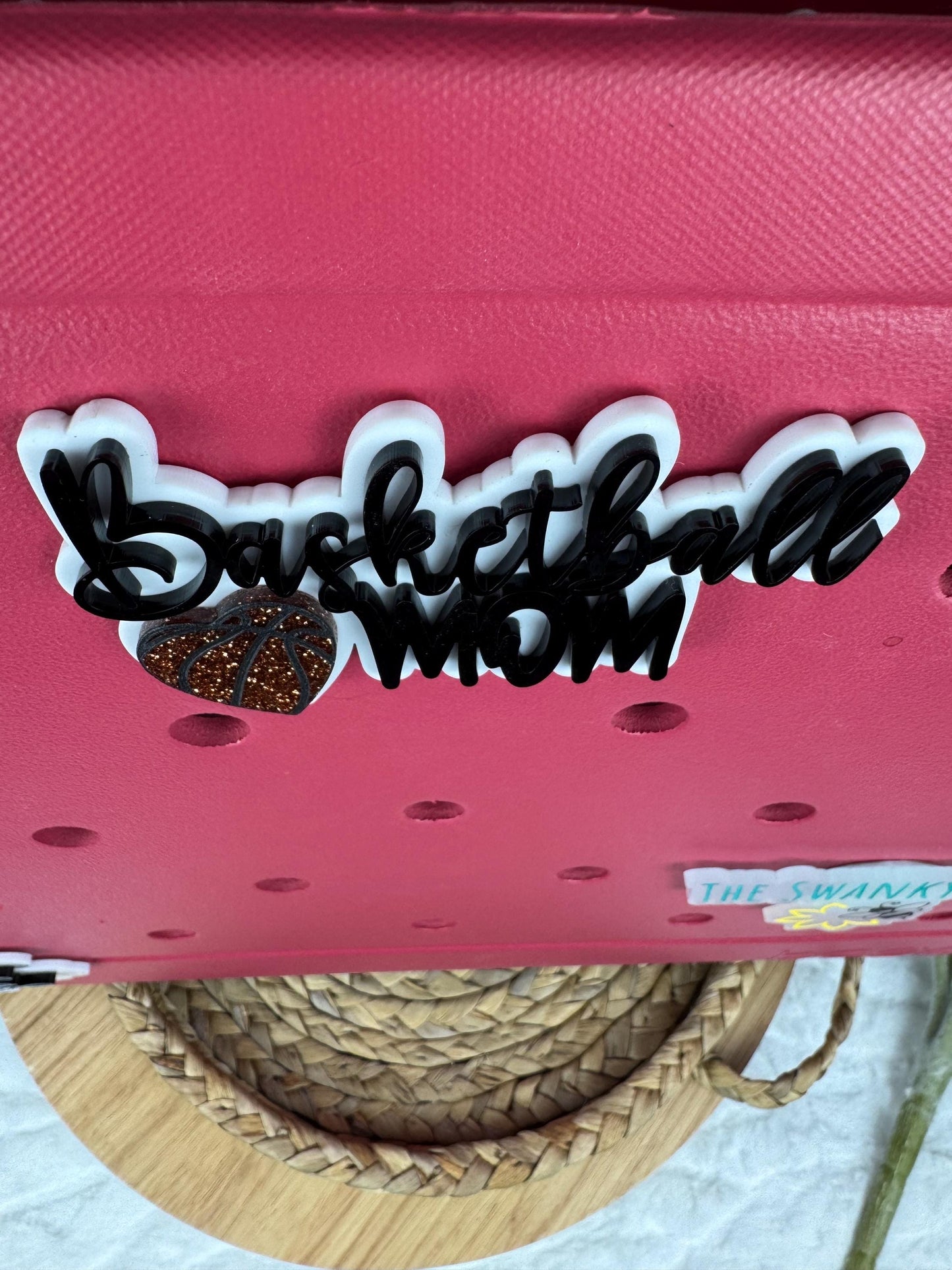 Basketball Mom Bogg Bag Charm: Sports Team Accessory