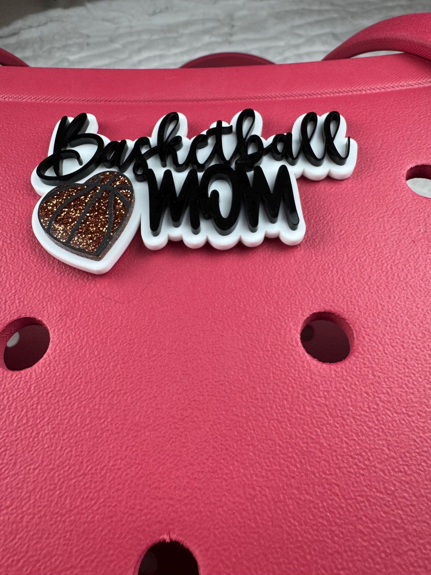 Basketball Mom Bogg Bag Charm: Sports Team Accessory