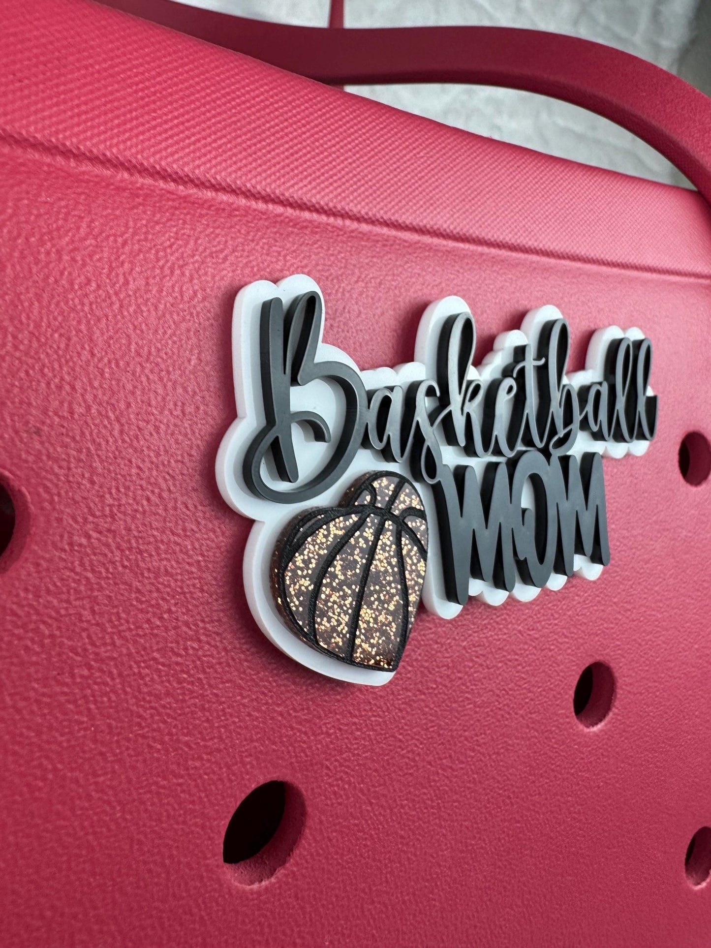 Basketball Mom Bogg Bag Charm: Sports Team Accessory
