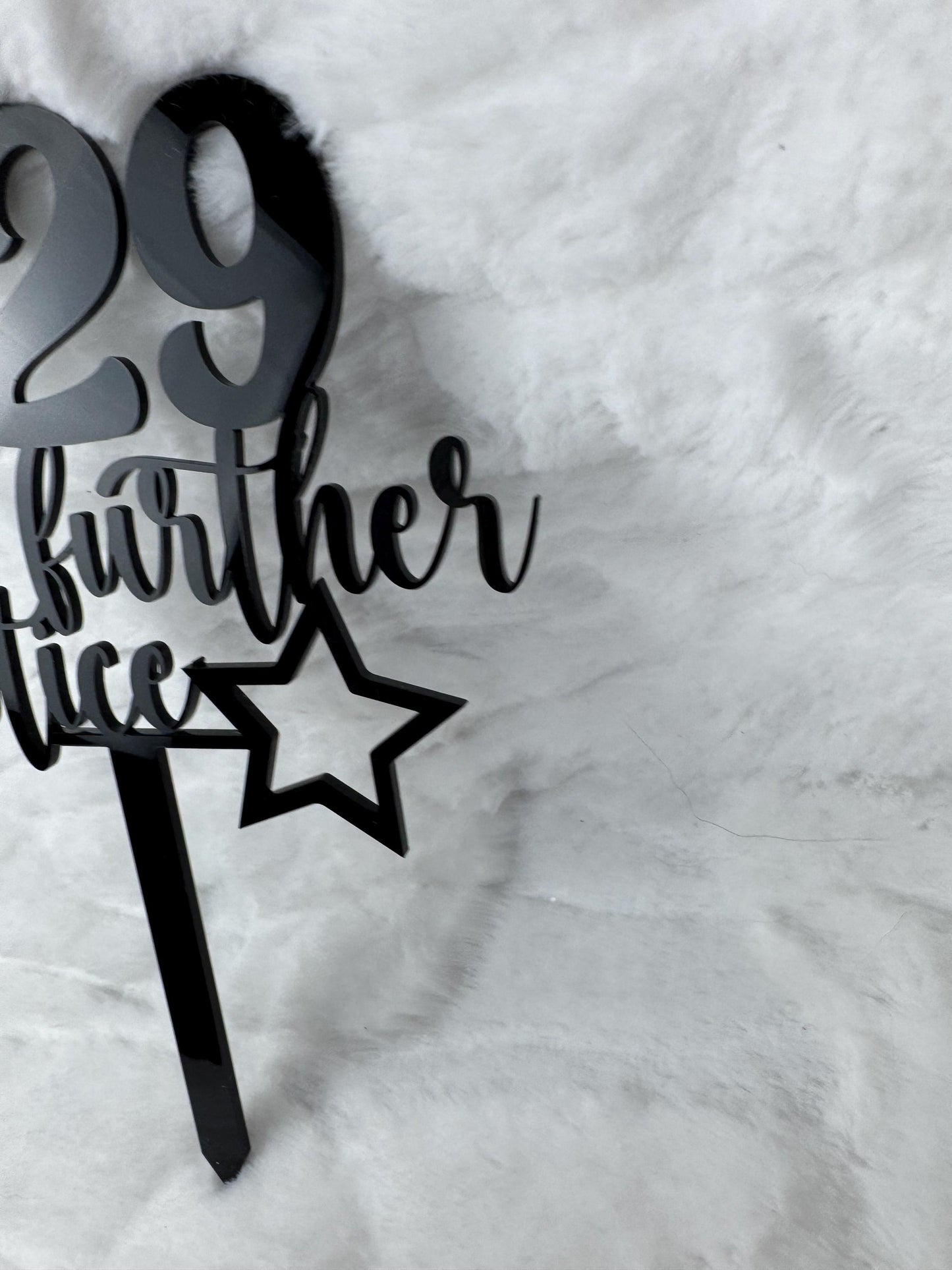 29 Til Further Notice Cake Topper - Funny Milestone Birthday Cake Decoration