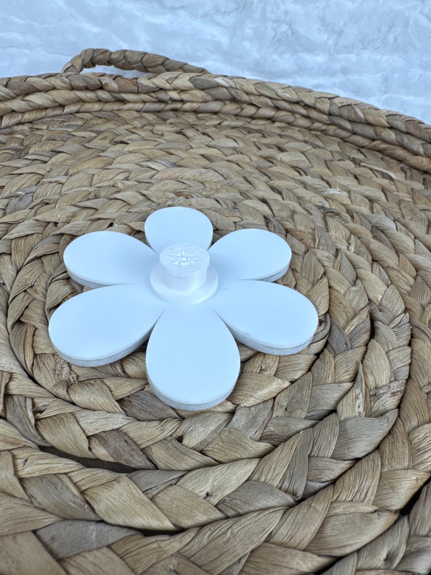 Glitter Daisy Charm for Bogg Bag: Sparkly Flower Accessory