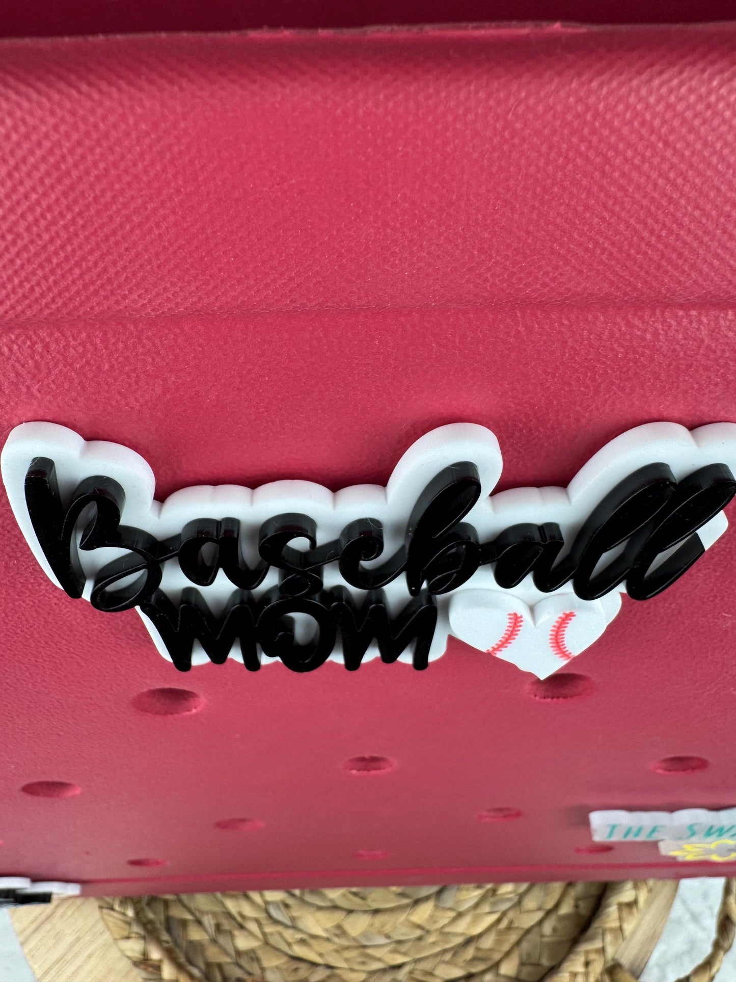 Baseball Mom Bogg Bag Charm: Sports Bag Accessory