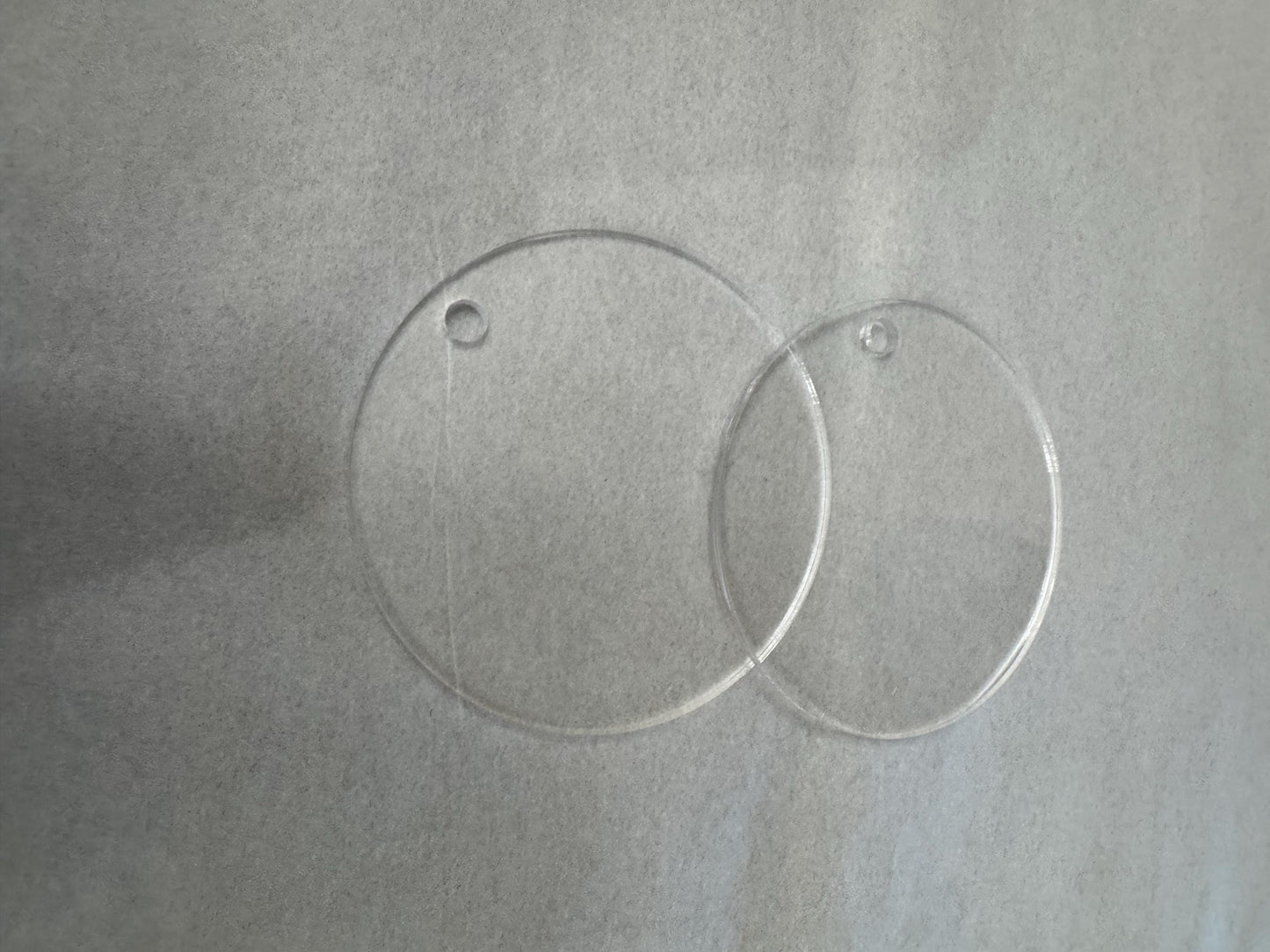 Clear Acrylic Round Blanks: DIY Keychain Pendant Supplies
