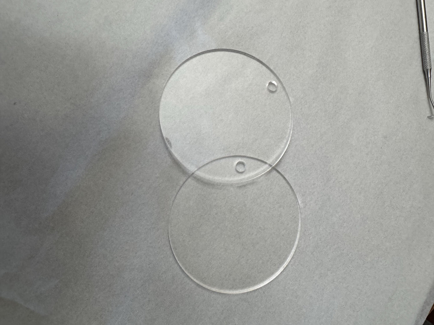 Clear Acrylic Round Blanks: DIY Keychain Pendant Supplies