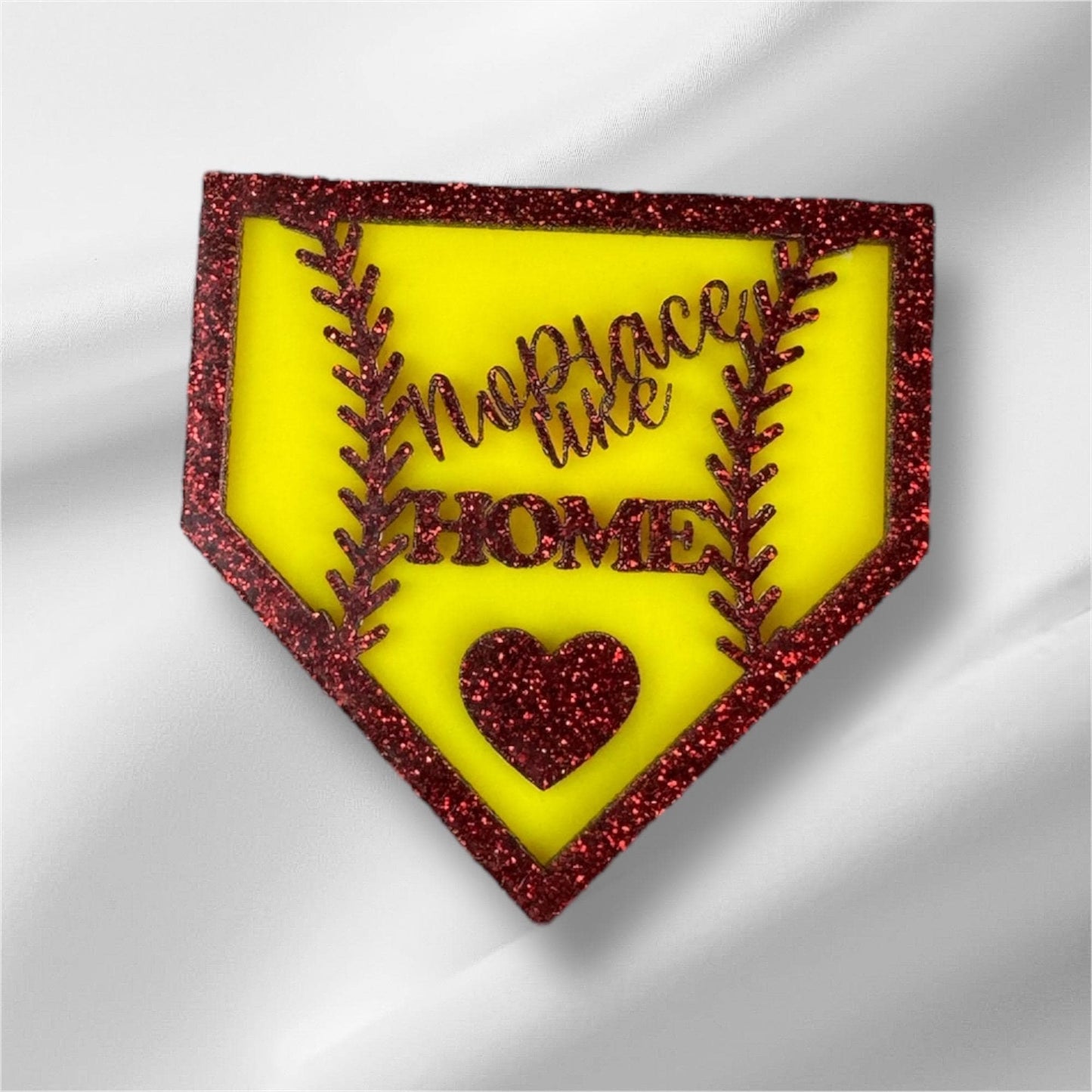 Home Plate Bogg Bag Charm: Softball Mom Gift