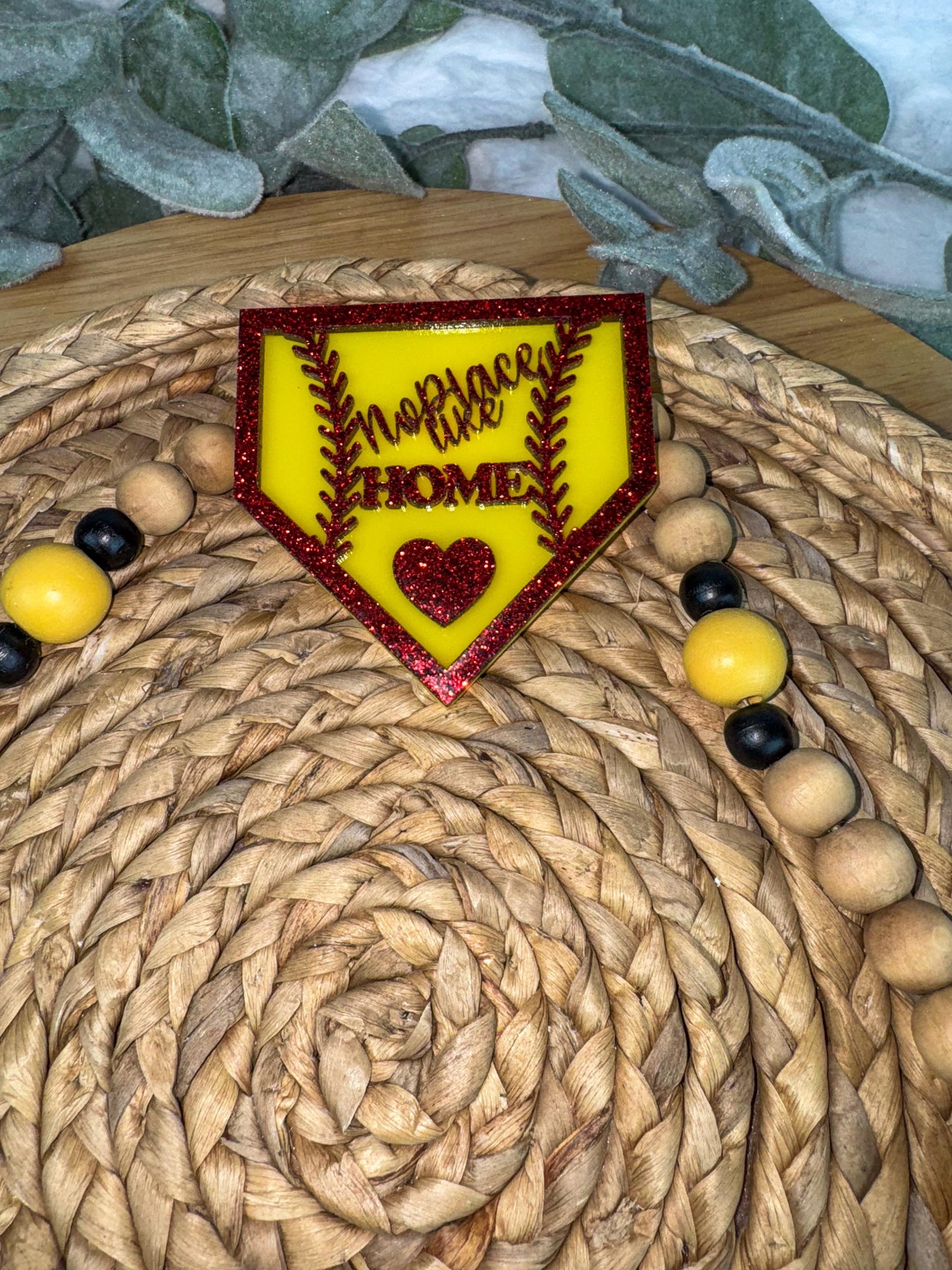 Home Plate Bogg Bag Charm: Softball Mom Gift