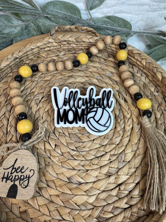 Volleyball Mom Charm for Bogg Bag: Sports Mom Accessory
