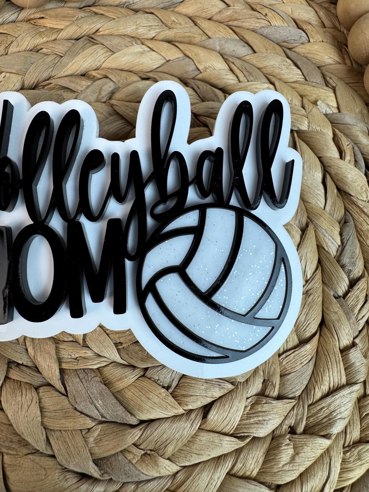 Volleyball Mom Charm for Bogg Bag: Sports Mom Accessory