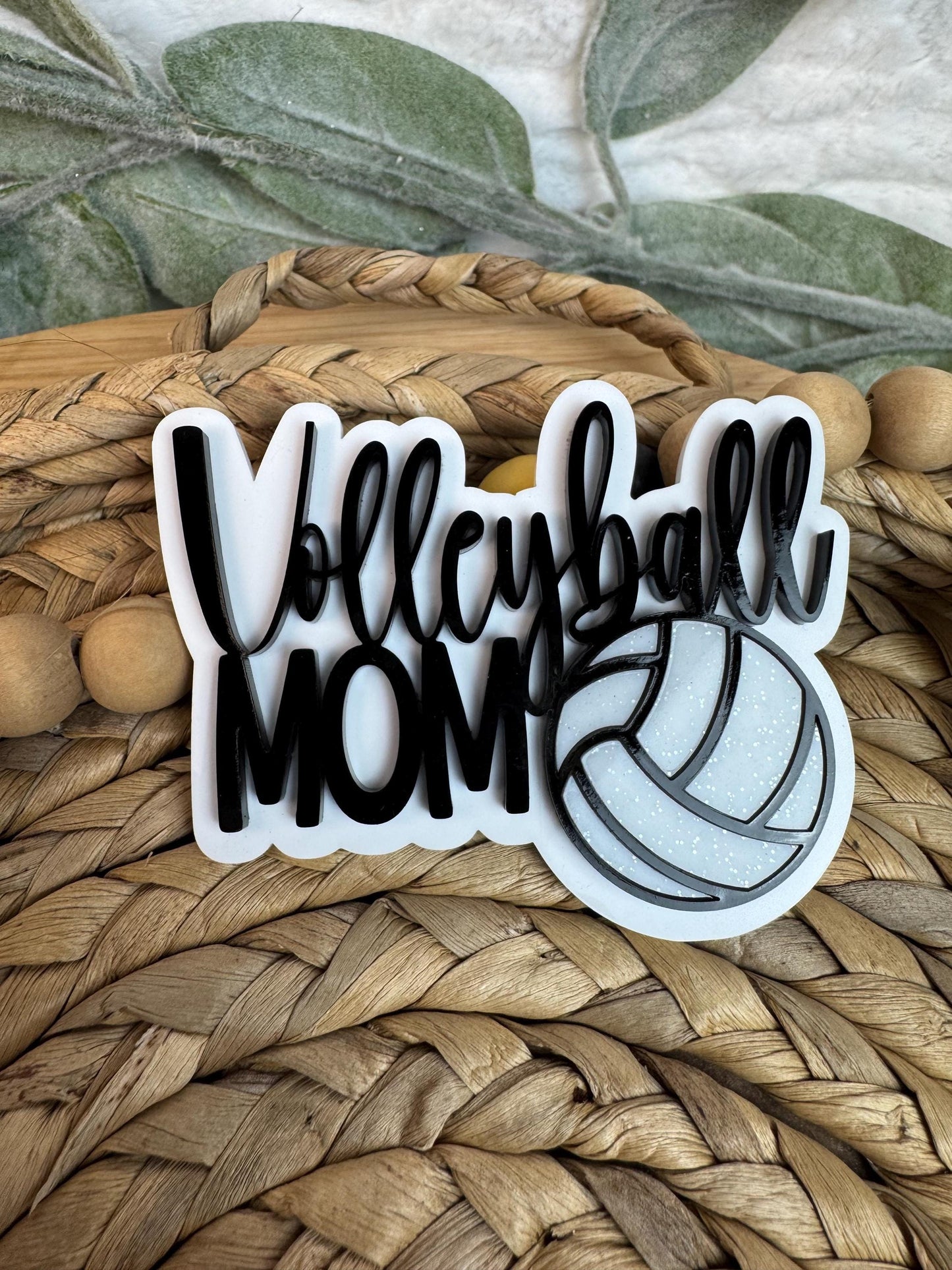 Volleyball Mom Charm for Bogg Bag: Sports Mom Accessory