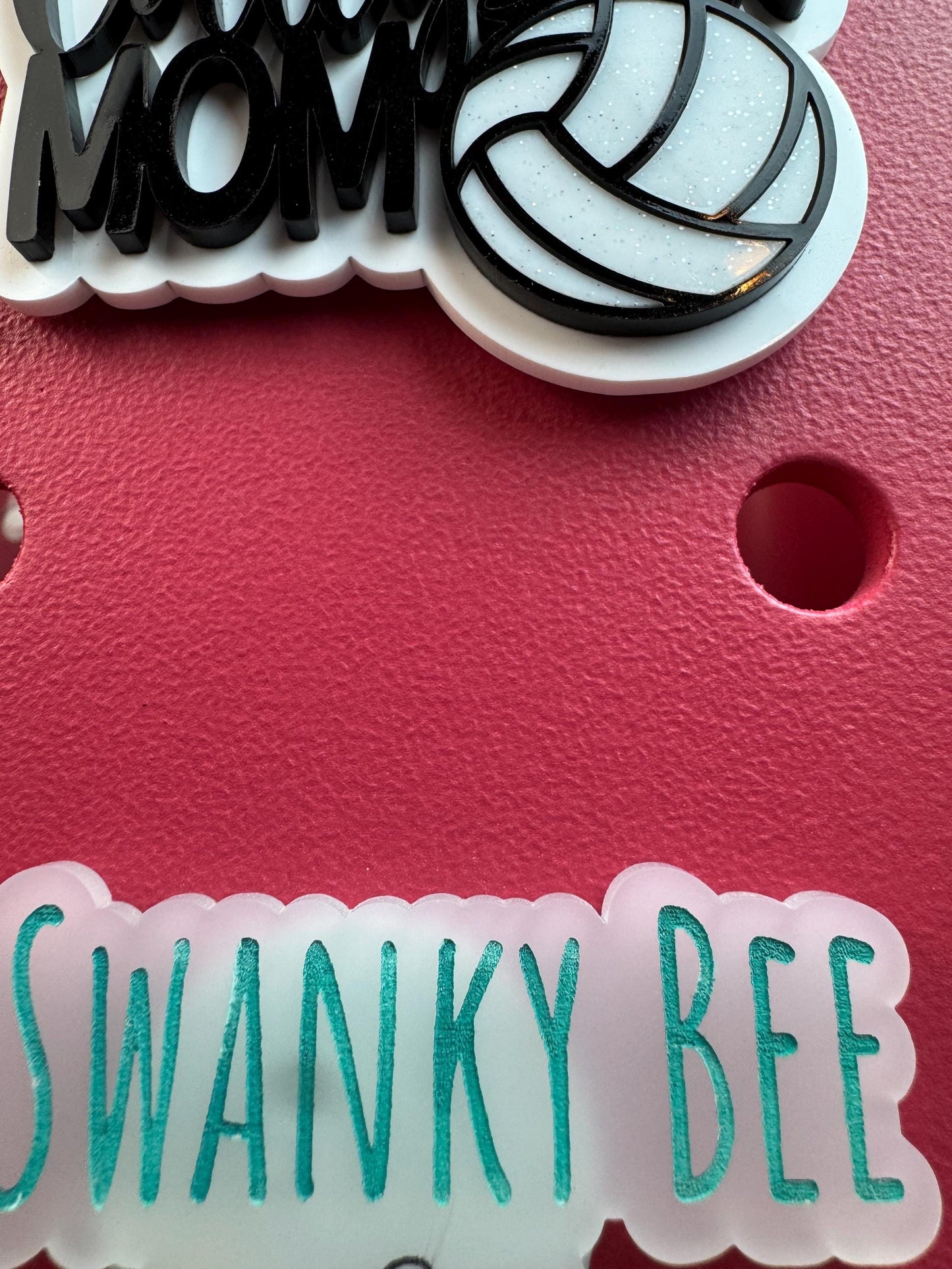 Volleyball Mom Charm for Bogg Bag: Sports Mom Accessory